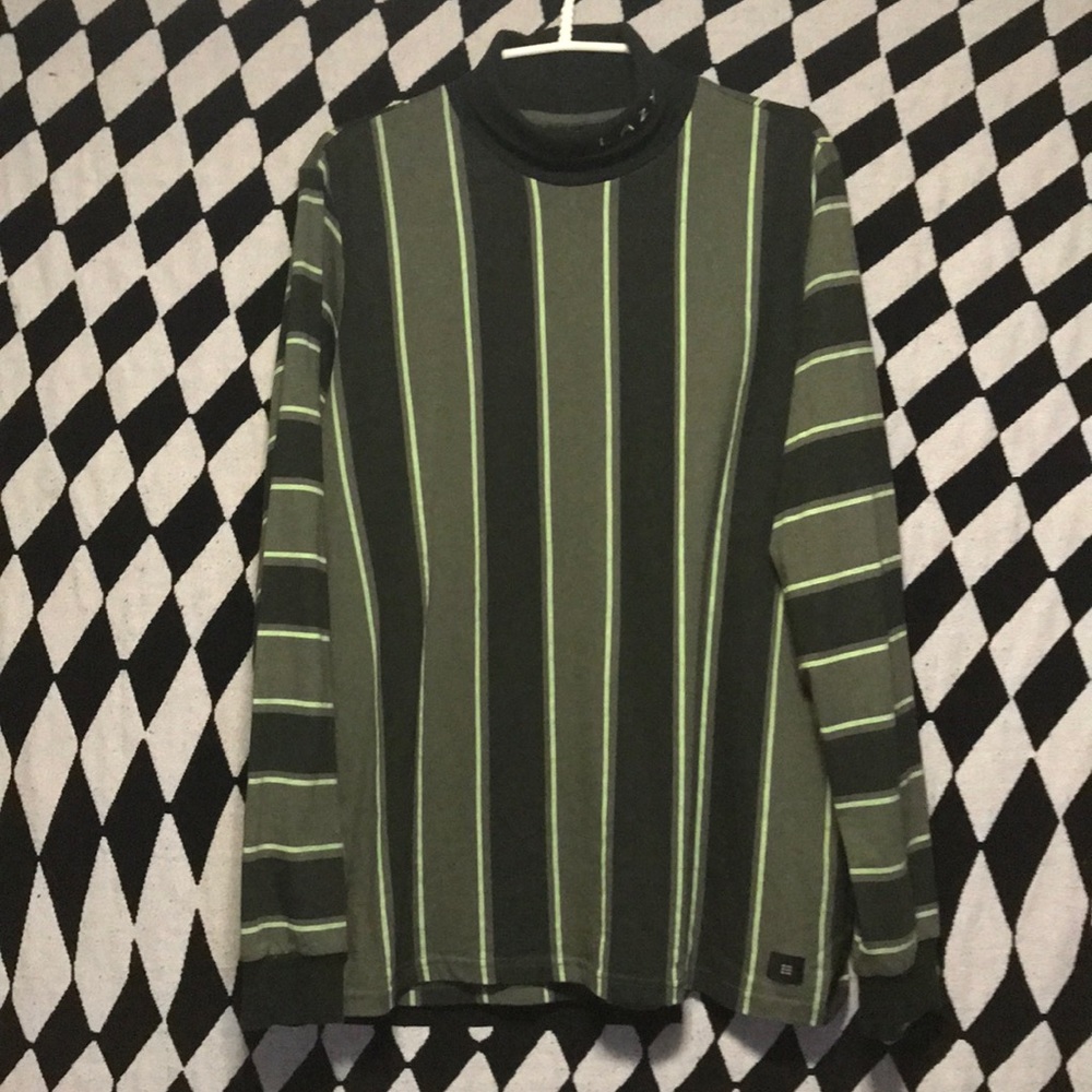 nwt vertical stripe lazy oaf turtleneck
